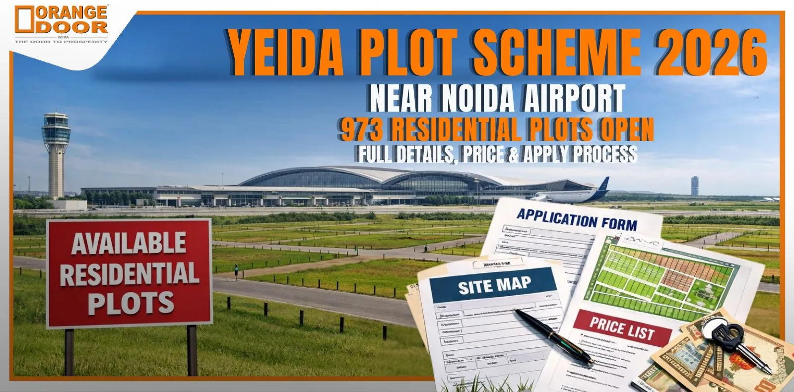 YEIDA Plot Scheme 2026 Near Noida Airport: 973 Residential Plots Open – Full Details, Price & Apply Process