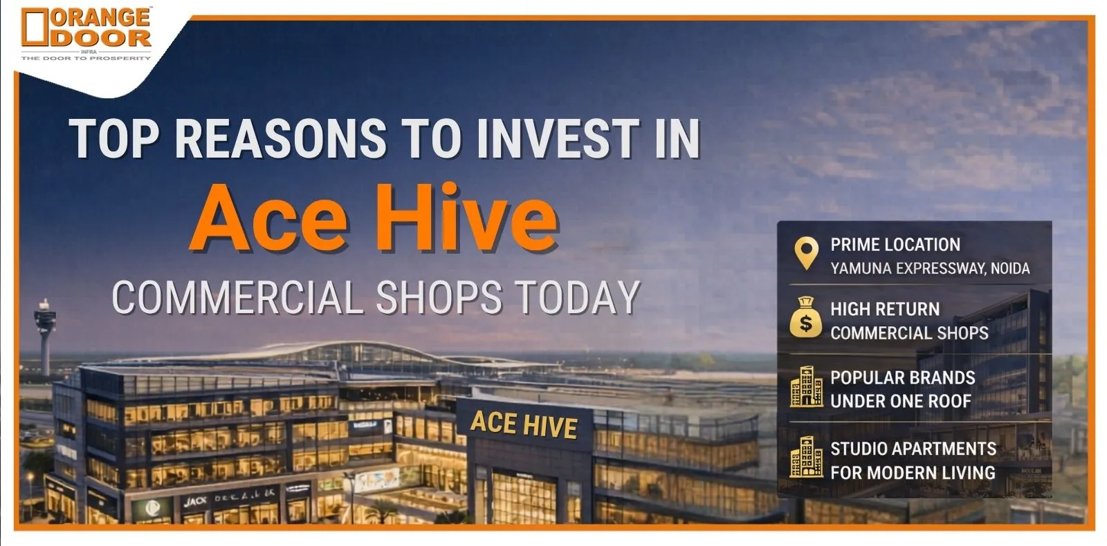 Top Reasons to Invest in Ace Hive Commercial Shops Today