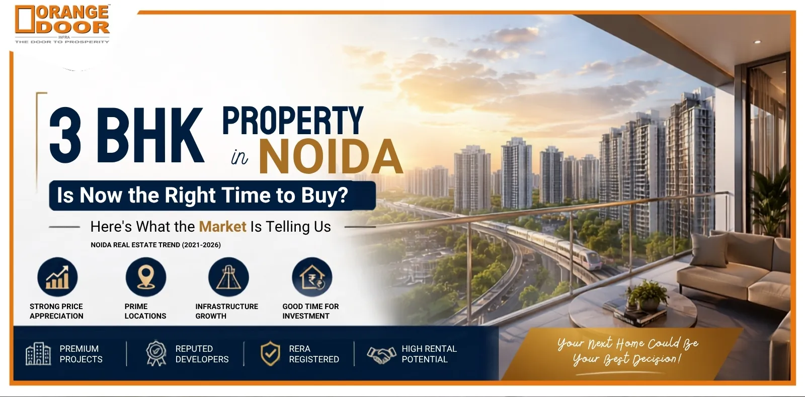 3 BHK Property in Noida: Is Now the Right Time to Buy? Here's What the Market Is Telling Us