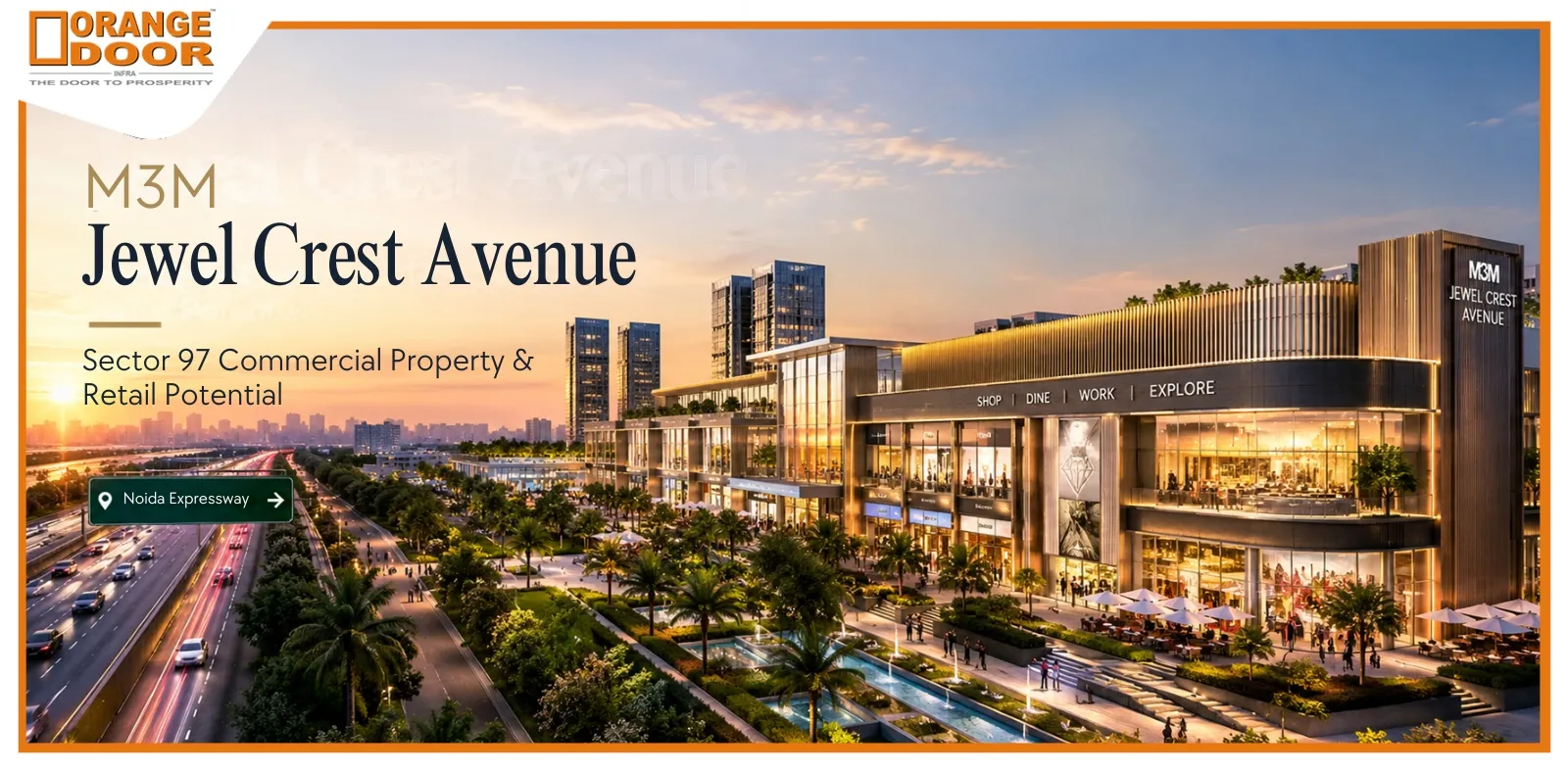 M3M Jewel Crest Avenue: Sector 97 Commercial Property & Retail Potential